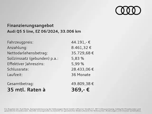 Gebraucht Audi Q5 Sport 204 PS (150 kW) 2024 Grün SUV