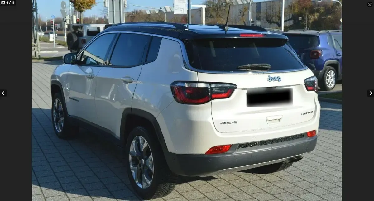 Used Jeep Compass Limited 170 HP (125 kW) 2018 White SUV