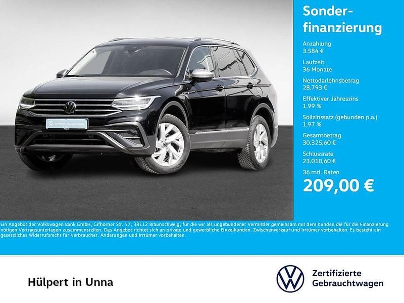 Deep black perleffekt Gebraucht 2024 VW Tiguan Allspace Life SUV | 32.377 € (Superpreis) - Bild 1/4