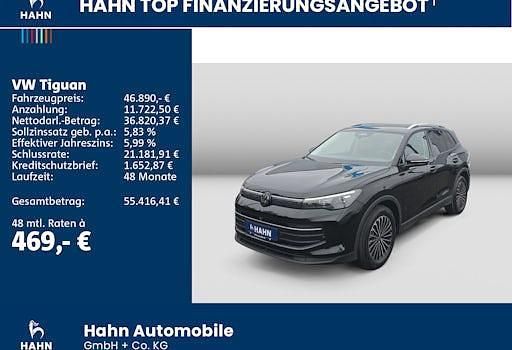 Neu VW Tiguan 150 PS (110 kW) 2025 Schwarz SUV
