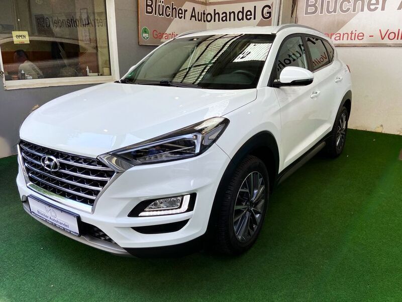 Olar white / sol Gebraucht 2019 Hyundai Tucson Premium SUV | 20.950 € (Fairer Preis) - Bild 1/4