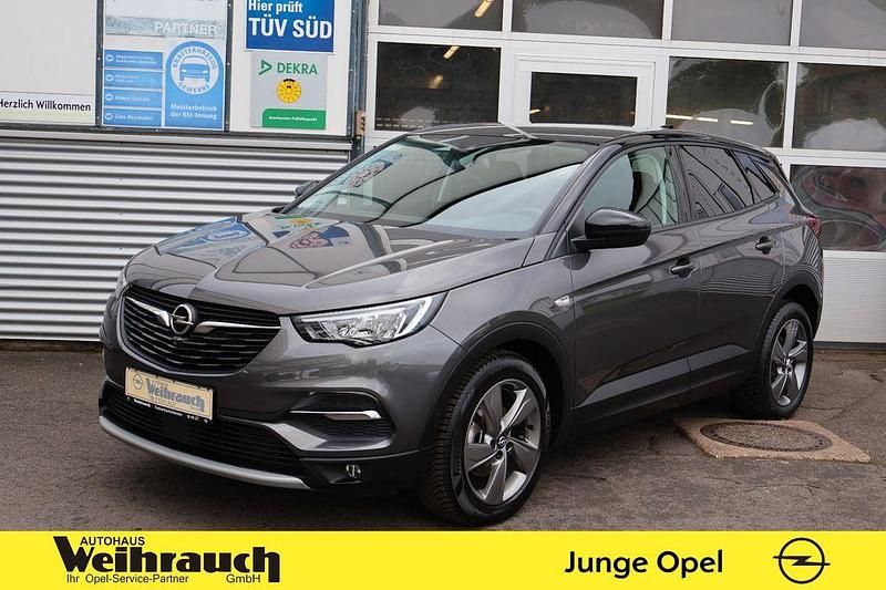 Mondstein grau/schwarz Gebraucht 2021 Opel Grandland X Elegance SUV | 20.995 € (Fairer Preis) - Bild 1/4