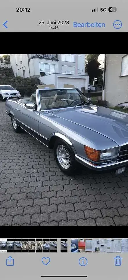 Gebraucht Mercedes SL500 241 PS (177 kW) 1981 Blau Cabrio