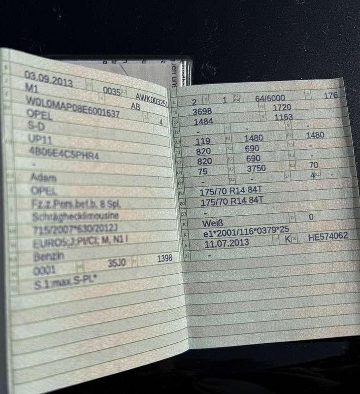 Second-hand Opel Adam 101 CP (74 kW) 2013 Hatchback