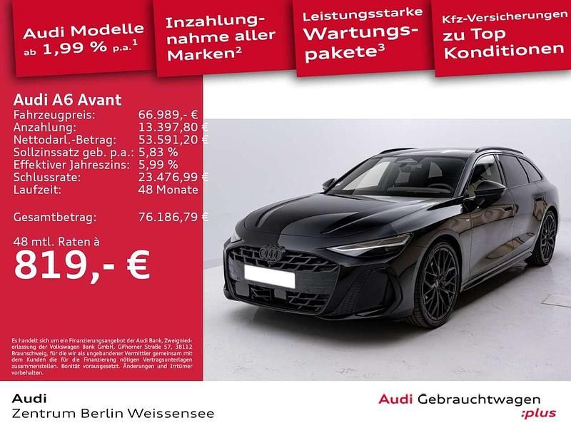 Mythosschwarz metallic Gebraucht 2025 Audi A6 Ambiente Kombi | 66.989 € (Fairer Preis) - Bild 1/4