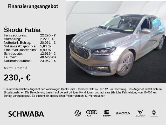 Graphitegrau metallic Gebraucht 2024 Skoda Fabia Drive Limousine | 22.290 € (Fairer Preis) - Bild 1/4