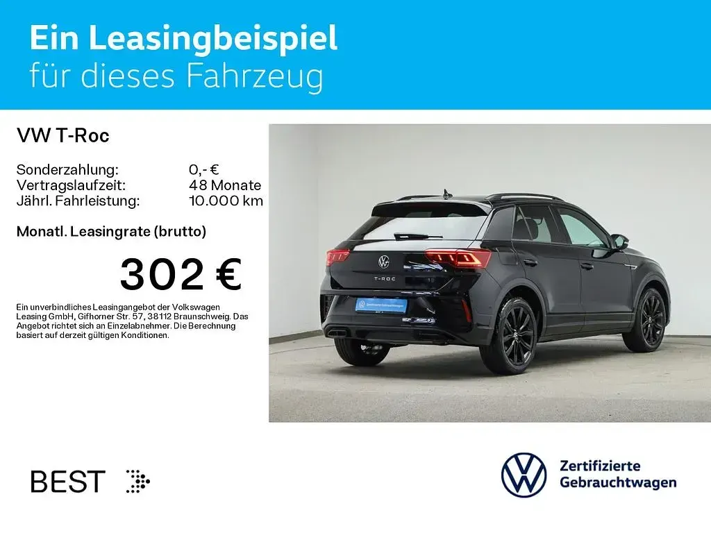 Gebraucht VW T-Roc Style 150 PS (110 kW) 2022 Deep black perleffekt SUV