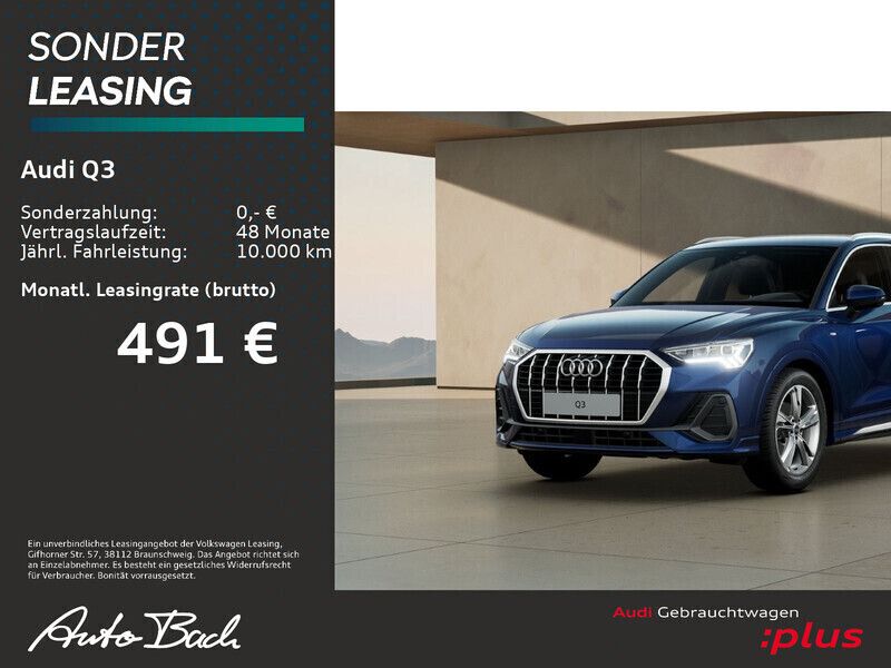 Navarrablau metallic Gebraucht 2024 Audi Q3 S-Line SUV | 39.840 € (Fairer Preis) - Bild 1/4