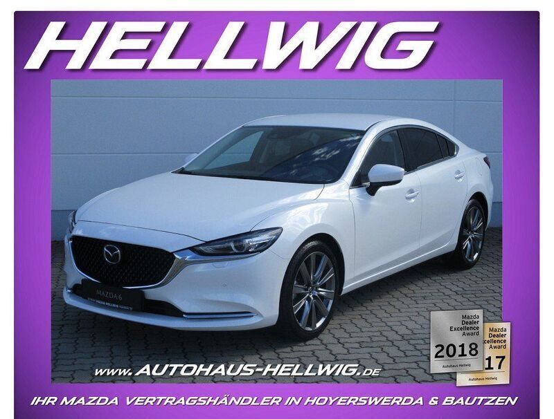Rhodium white metallic (metallic) Gebraucht 2024 Mazda 6 Exclusive Limousine | 28.980 € (Superpreis) - Bild 1/4