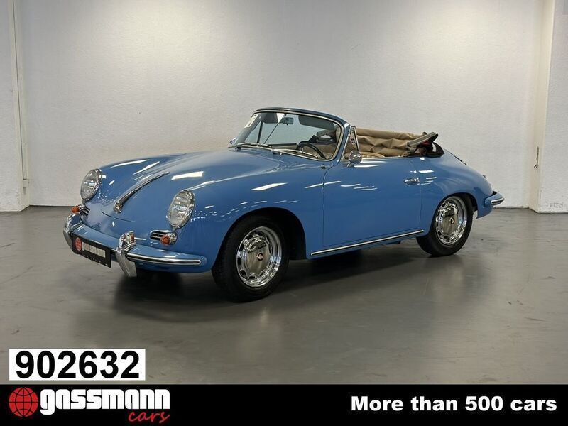 Blau Gebraucht 1963 Porsche 356 Cabrio | 149.000 € - Bild 1/4