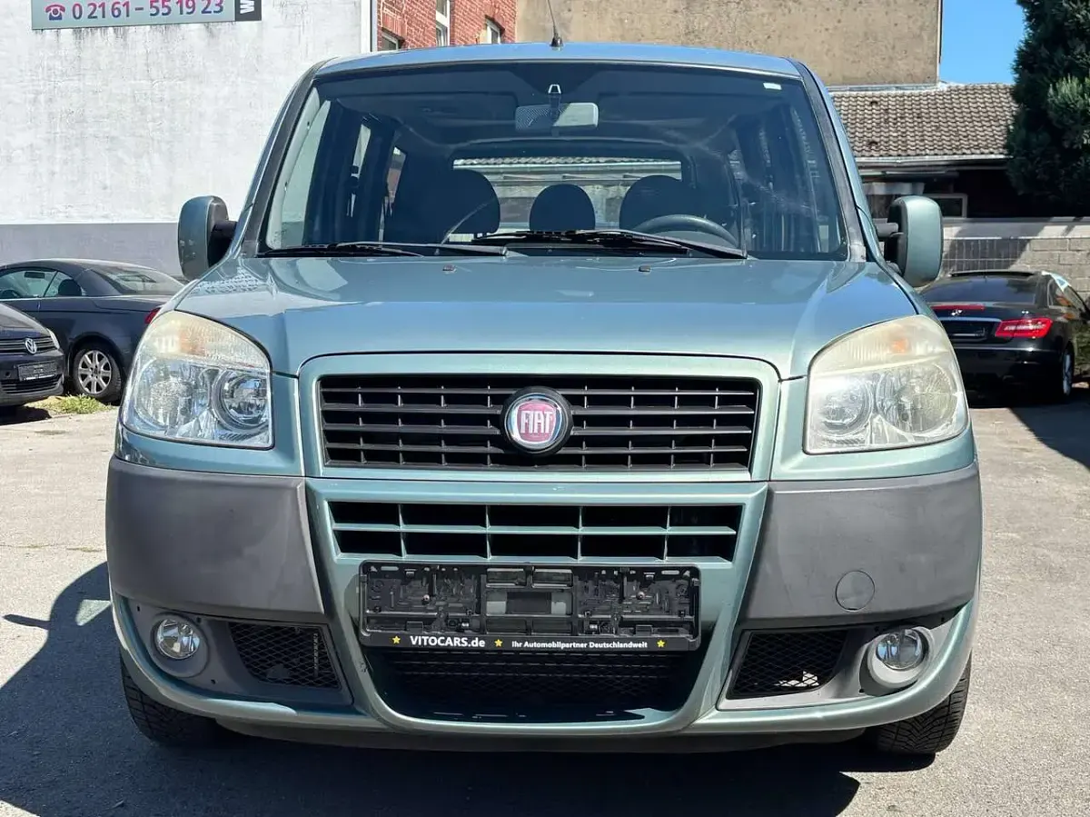 Gebraucht Fiat Doblò Dynamic 77 PS (56 kW) 2008 Grün metallic Van / Kleinbus