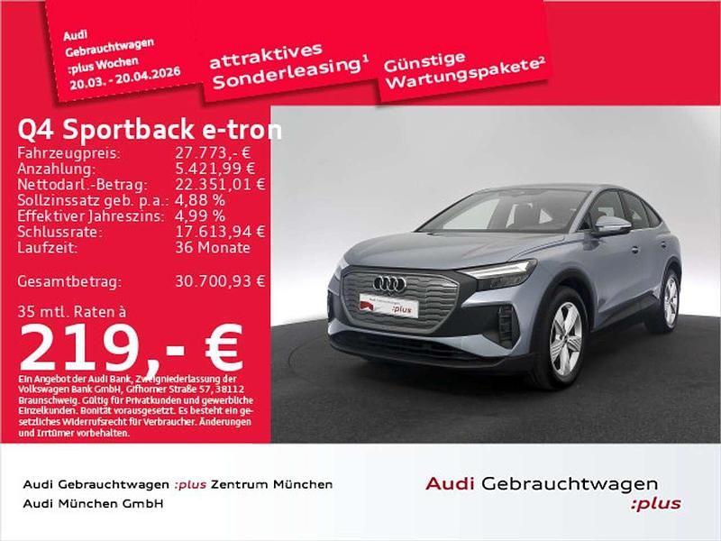 Gebraucht Audi Q4 e-tron 125 kW (170 PS) 2023 Geysirblau metallic SUV
