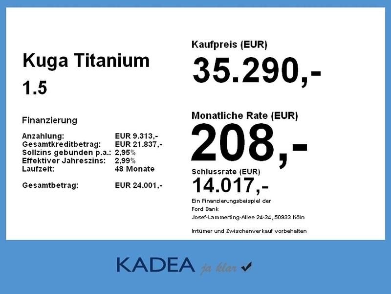 Neu Ford Kuga Titanium 150 PS (110 kW) 2026 Magnetic metallic SUV