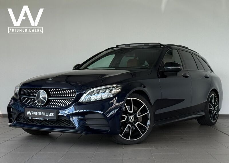 Blau cavansitblau metalliclack Gebraucht 2019 Mercedes C220 AMG Limousine | 28.890 € (Fairer Preis) - Bild 1/4