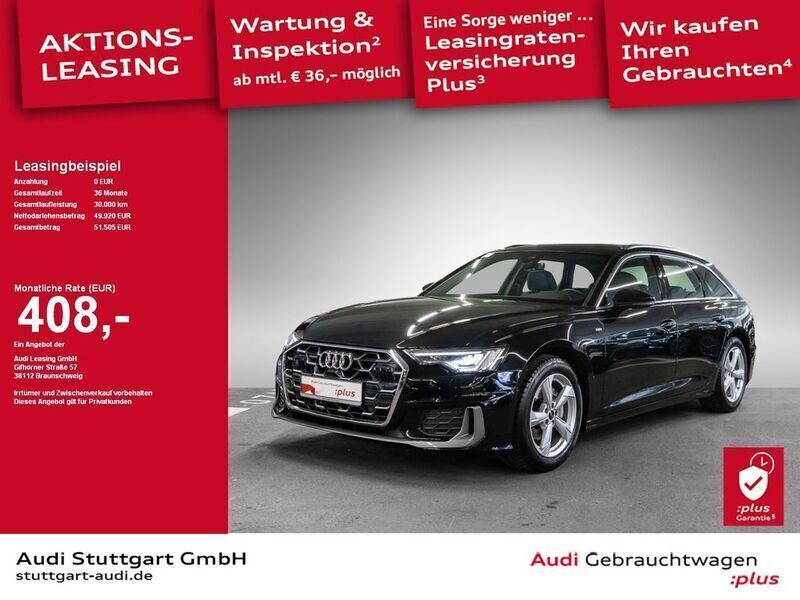 Gebraucht Audi A6 Design 204 PS (150 kW) 2024 Mythosschwarz metallic Kombi