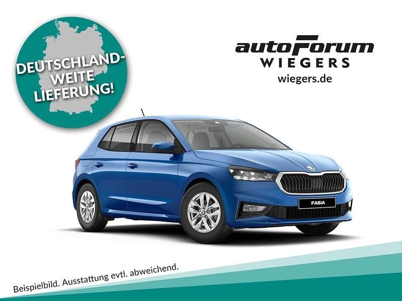 Blau (energyblau) Neu 2025 Skoda Fabia Essence Kleinwagen | 16.670 € (Guter Preis) - Bild 1/3