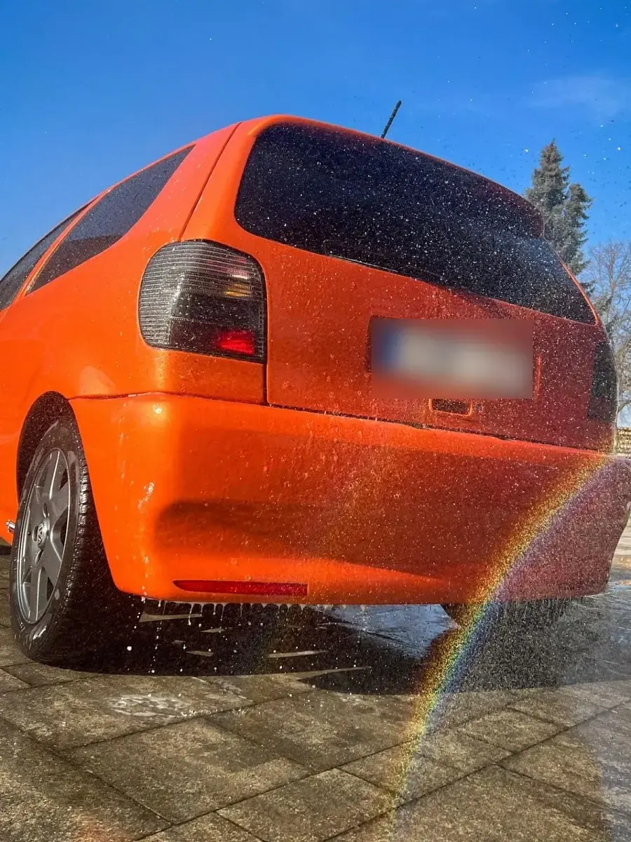 Gebraucht VW Polo 60 PS (44 kW) 1995 Orange Kleinwagen