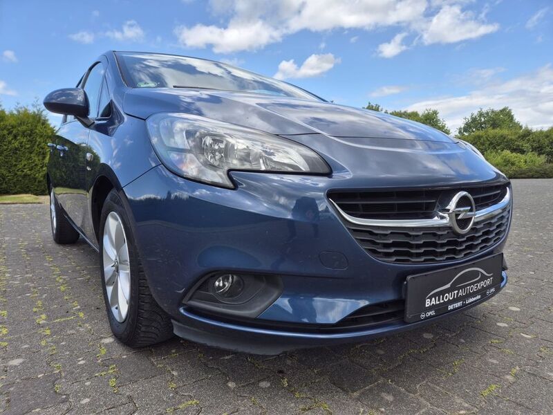 Blau Gebraucht 2015 Opel Corsa drive Limousine | 5.999 € (Guter Preis) - Bild 1/4