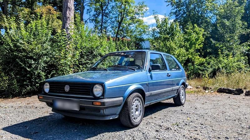 Blau Gebraucht 1989 VW Golf II Kleinwagen | 3.450 € - Bild 1/4