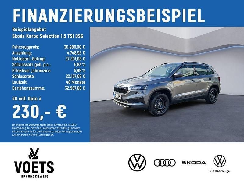 Gebraucht Skoda Karoq Selection 150 PS (110 kW) 2025 Graphitegrau metallic SUV