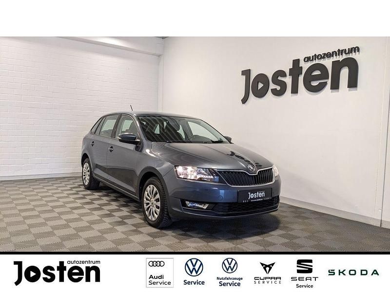 Grau (quarzgrau metallic) Gebraucht 2019 Skoda Rapid Ambition Limousine | 11.590 € (Fairer Preis) - Bild 1/4