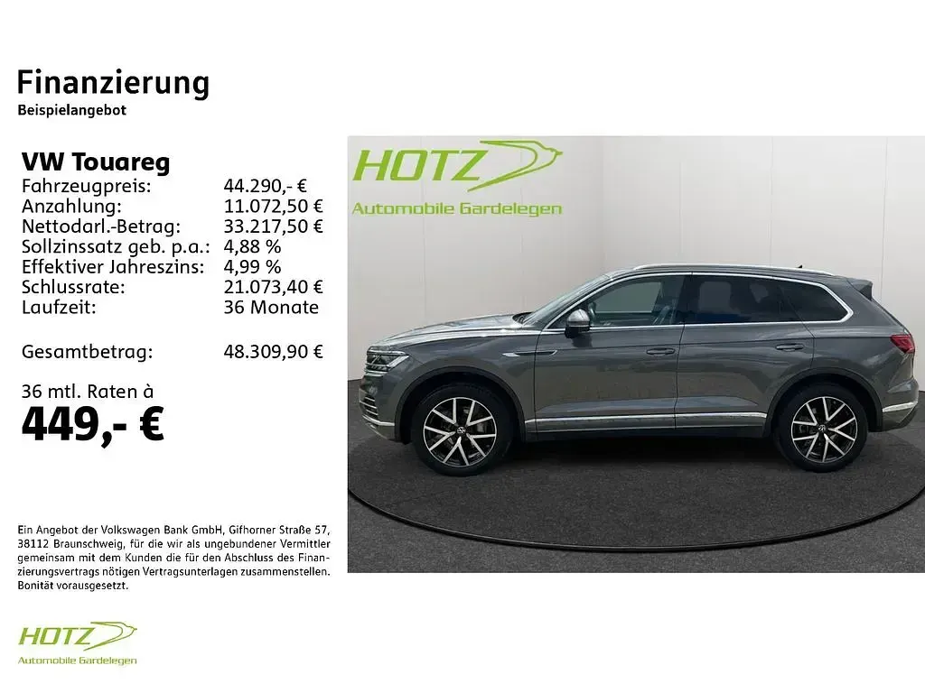 Gebraucht VW Touareg Elegance 286 PS (210 kW) 2022 Grau SUV