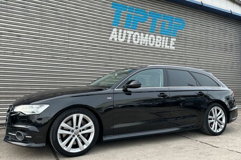Mythosschwarz metallic Gebraucht 2018 Audi A6 S-Line Kombi | 28.300 € (Guter Preis) - Bild 1/4