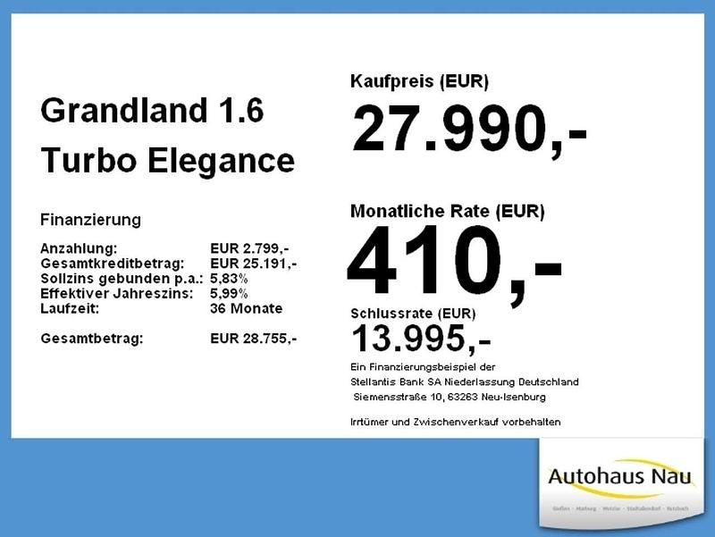 Gebraucht Opel Grandland X Elegance 181 PS (133 kW) 2023 Grau lack. SUV