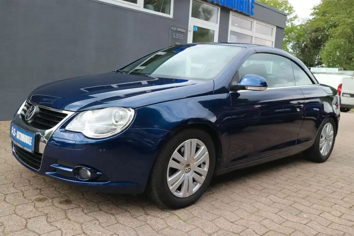Brugt VW Eos 206 HK (151 kW) 2008 Blå Cabriolet