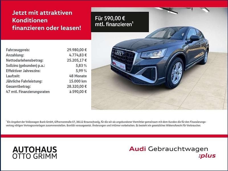 Daytonagrau perleffekt Gebraucht 2024 Audi Q2 S-Line SUV | 27.479 € (Fairer Preis) - Bild 1/4