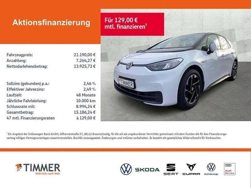 Gebraucht VW ID.3 Pro 150 kW (204 PS) 2021 Gletscherweiß metallic Kleinwagen