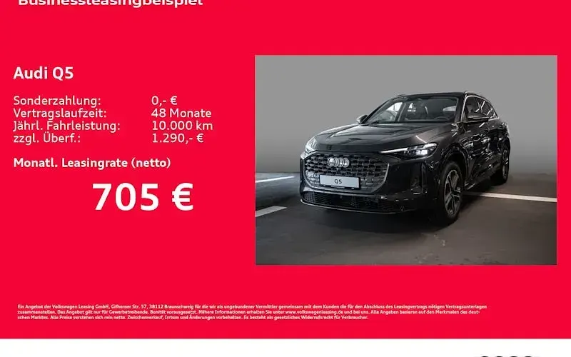 Neu Audi Q5 Ambiente 299 PS (219 kW) 2026 Grau SUV