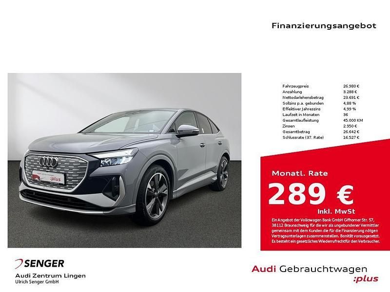 Kieselgrau Gebraucht 2022 Audi Q4 Sportback e-tron Ambiente SUV | 26.980 € (Fairer Preis) - Bild 1/4