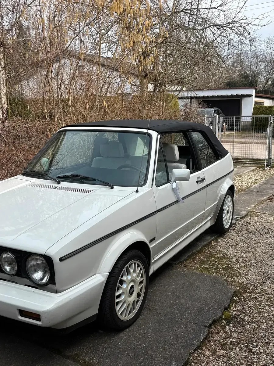 Gebraucht VW Golf Cabriolet 72 PS (52 kW) 1989 Weiß Cabrio