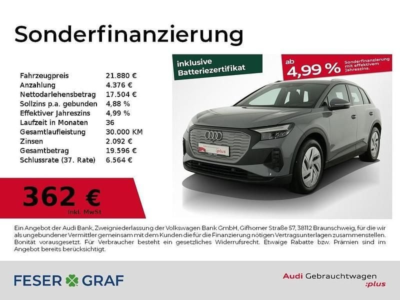 Gebraucht Audi Q4 e-tron Sport 125 kW (170 PS) 2022 Grau SUV