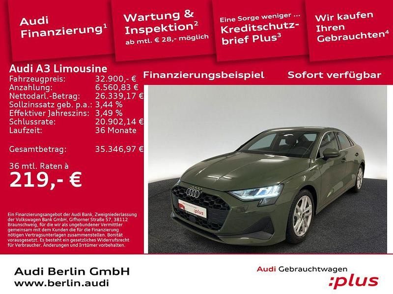 Gebraucht Audi A3 Ambiente 116 PS (85 kW) 2025 Distriktgrün metallic Limousine