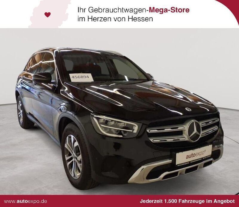 Obsidianschwarz metallic Gebraucht 2022 Mercedes GLC220 SUV | 33.990 € (Superpreis) - Bild 1/4
