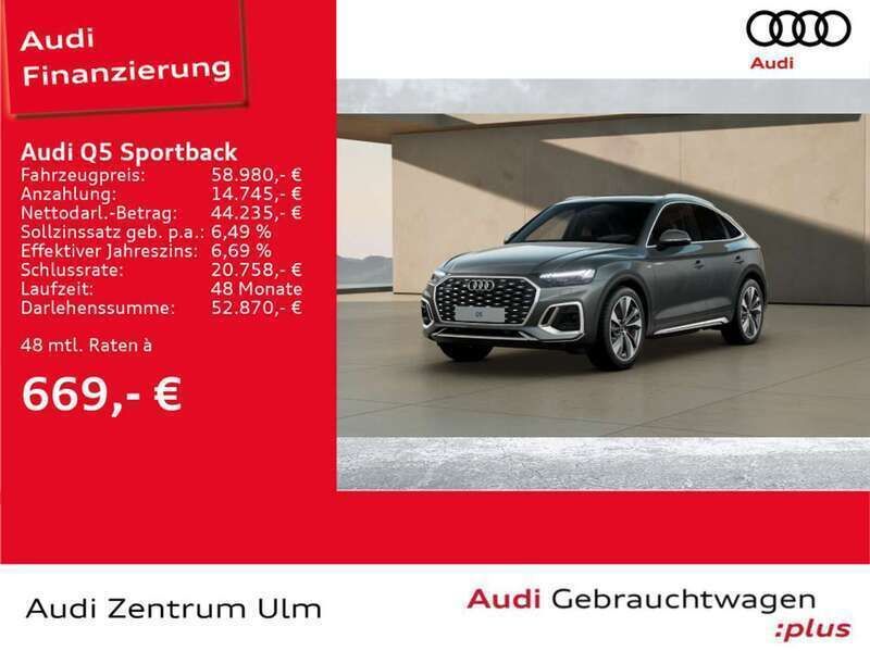 Chronosgrau metallic Gebraucht 2024 Audi Q5 Business SUV | 58.980 € - Bild 1/4