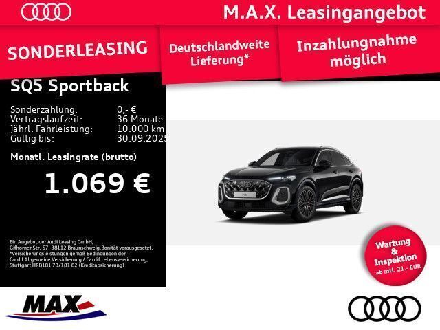 Schwarz Neu 2025 Audi SQ5 Sportback Ambiente SUV | 91.980 € (Superpreis) - Bild 1/1
