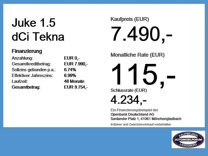 Gebraucht Nissan Juke Tekna 110 PS (80 kW) 2015 Weiß SUV