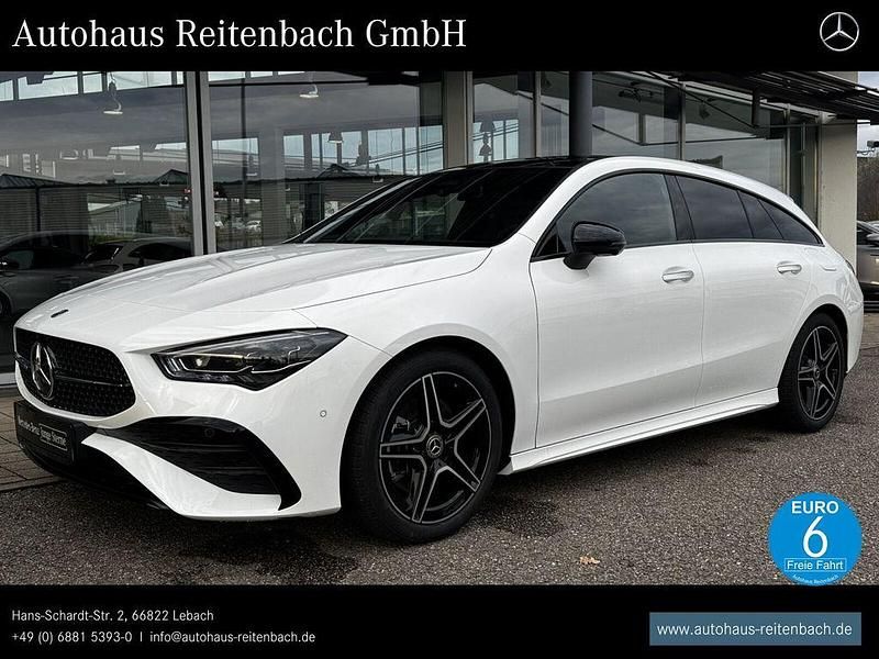 Unilack polarweiß Gebraucht 2024 Mercedes CLA200 Shooting Brake AMG Kombi | 38.999 € - Bild 1/4