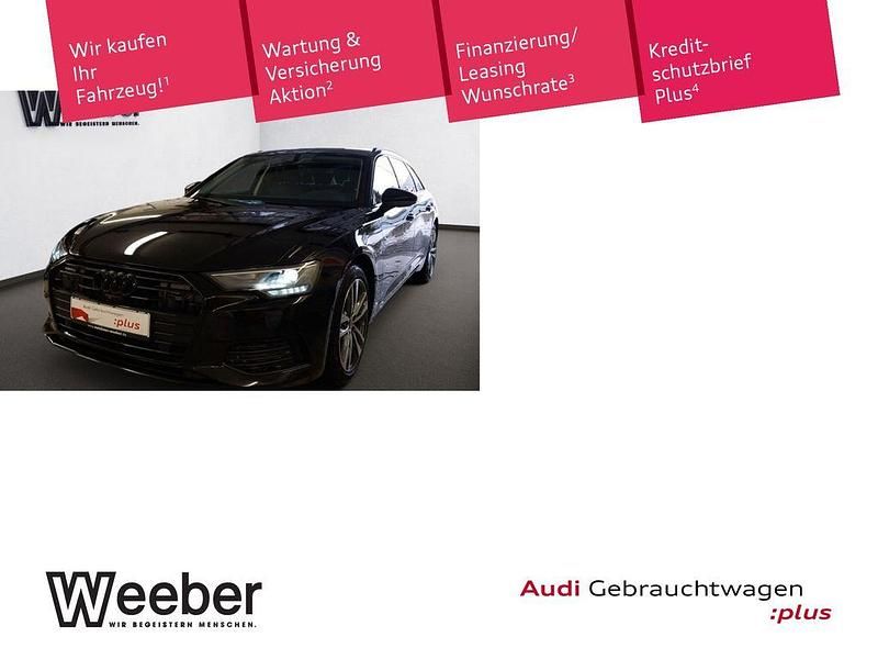 Mythosschwarz (metallic) Gebraucht 2022 Audi A6 Design Kombi | 35.890 € (Fairer Preis) - Bild 1/4