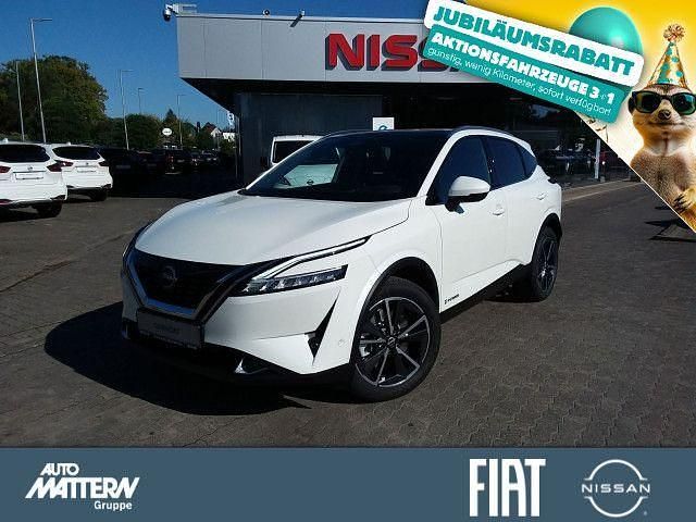 Weiß brilliant white (m) Gebraucht 2022 Nissan Qashqai Tekna SUV | 29.880 € (Fairer Preis) - Bild 1/4