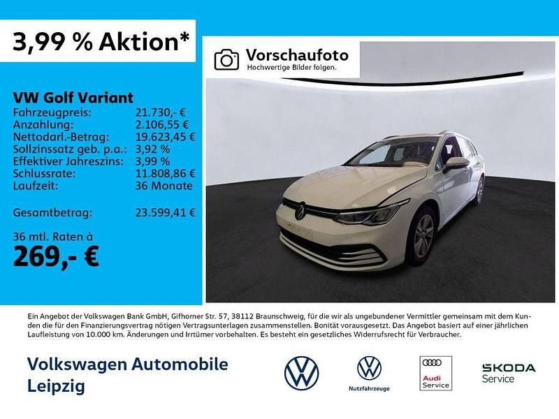 Weiß Gebraucht 2021 VW Golf VIII Life Kombi | 21.730 € (Fairer Preis) - Bild 1/3