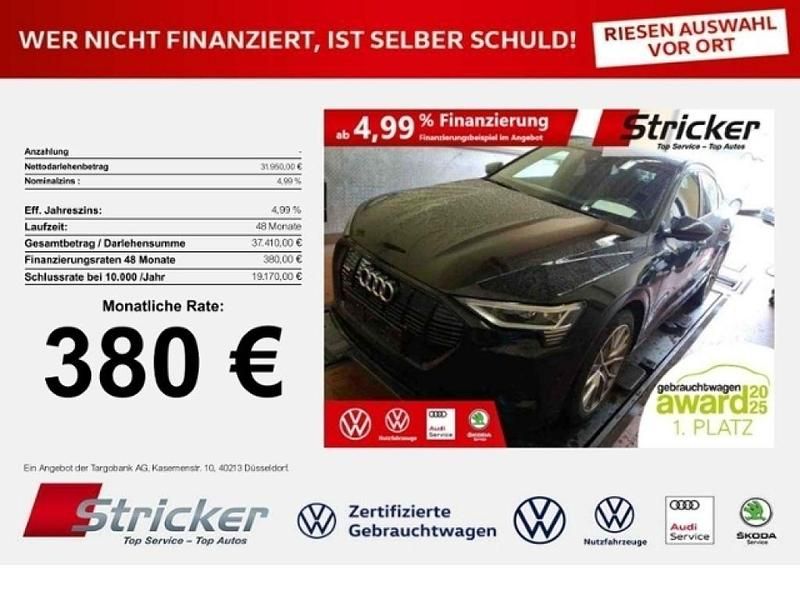 Gebraucht Audi e-tron Sportback S-Line 300 kW (408 PS) 2020 Mythosschwarz metallic (metallic) SUV