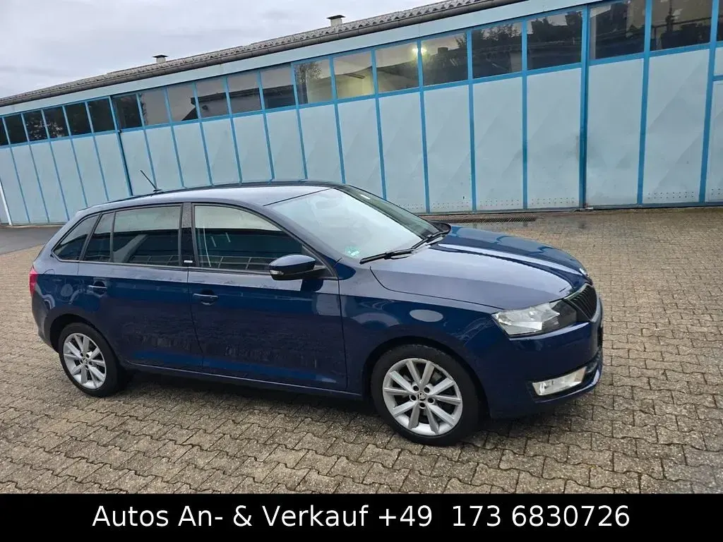 Brugt Skoda Rapid Joy 116 HK (85 kW) 2016 Blå Hatchback