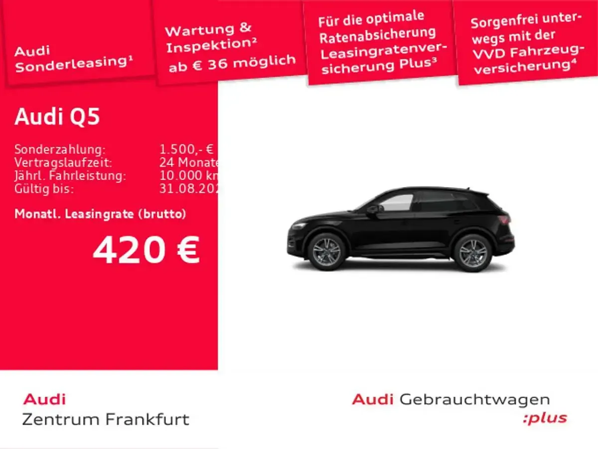 Gebraucht Audi Q5 204 PS (150 kW) 2023 Brillantschwarz SUV