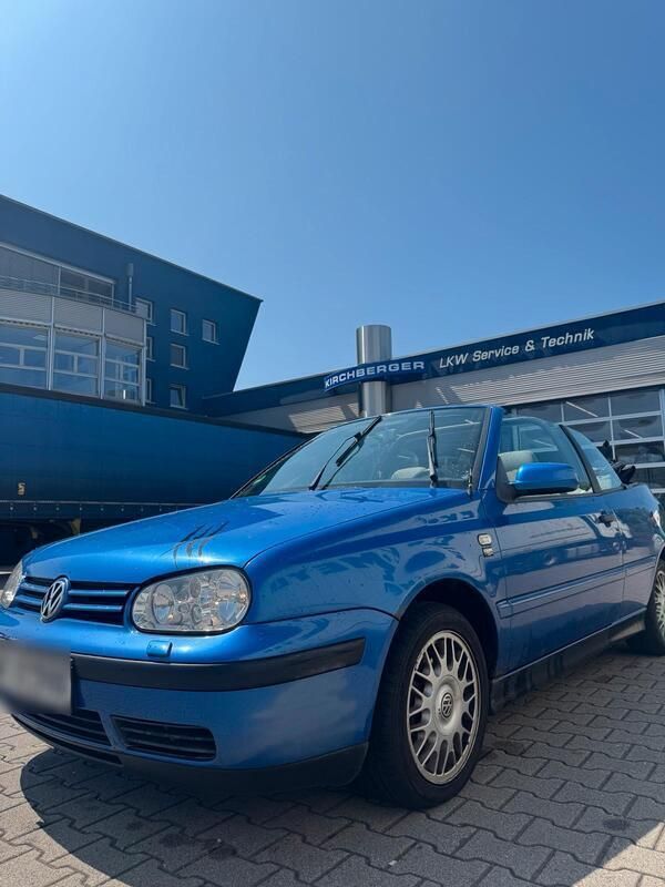 Blau Gebraucht 2000 VW Golf Cabriolet Cabrio | 1.299 € (Superpreis) - Bild 1/4