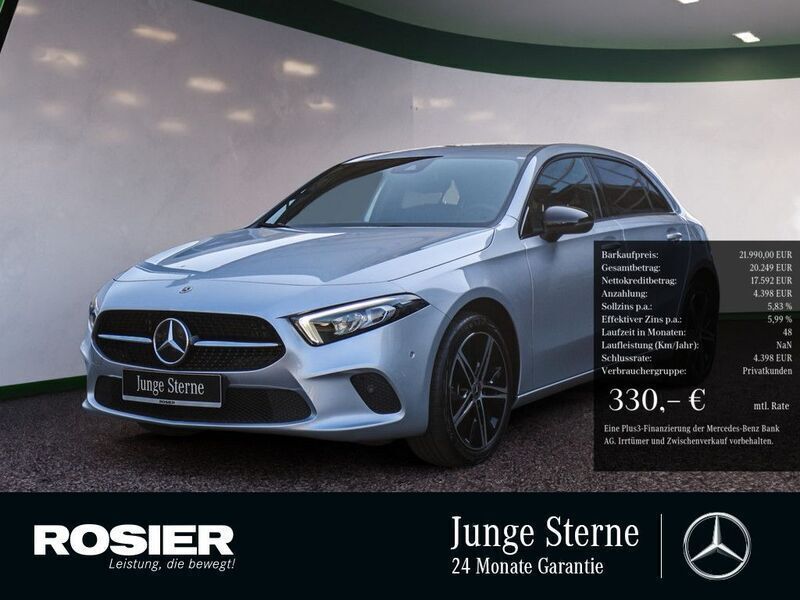 Silber / iridiumsilber (metallic) Gebraucht 2022 Mercedes A250 Progressive Limousine | 23.490 € (Fairer Preis) - Bild 1/4