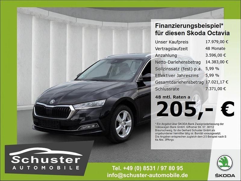 Schwarz Gebraucht 2021 Skoda Octavia Style Kombi | 17.979 € (Superpreis) - Bild 1/4
